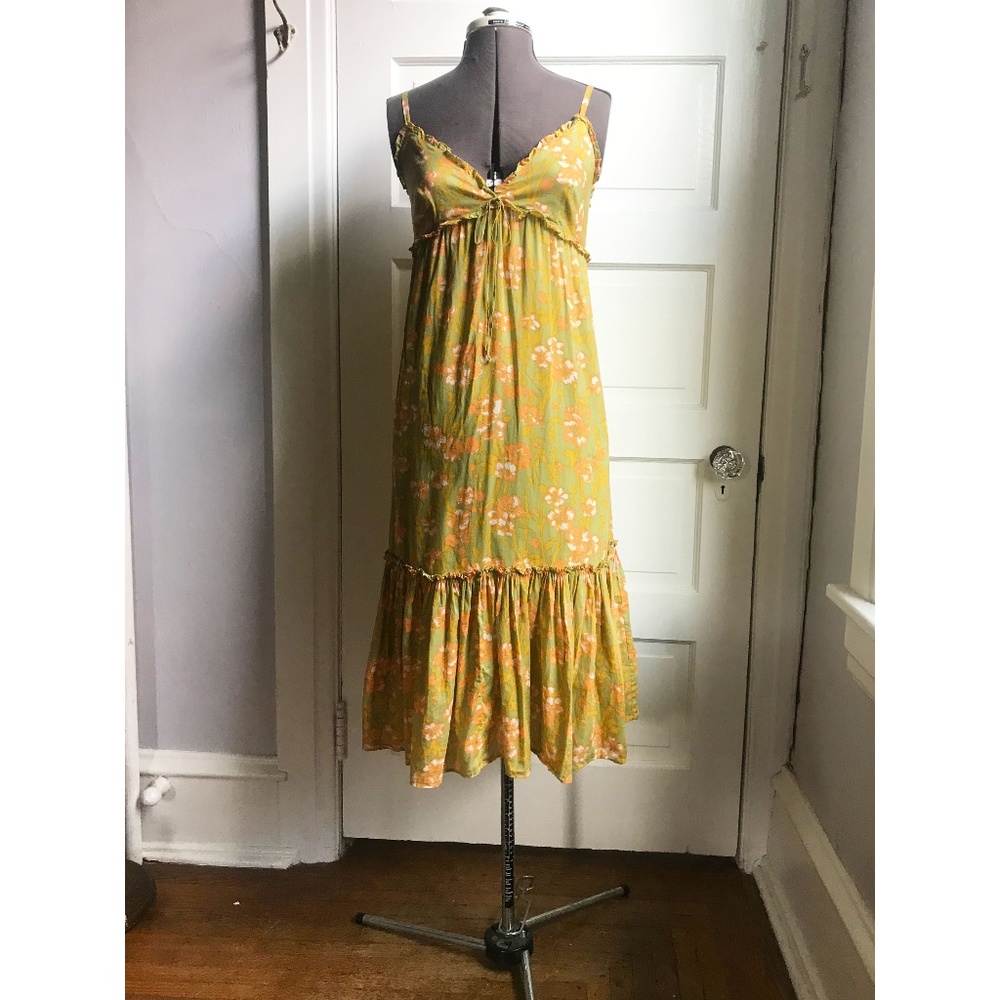 Boho Babydoll Floral Dress by Lucky Brand Size S